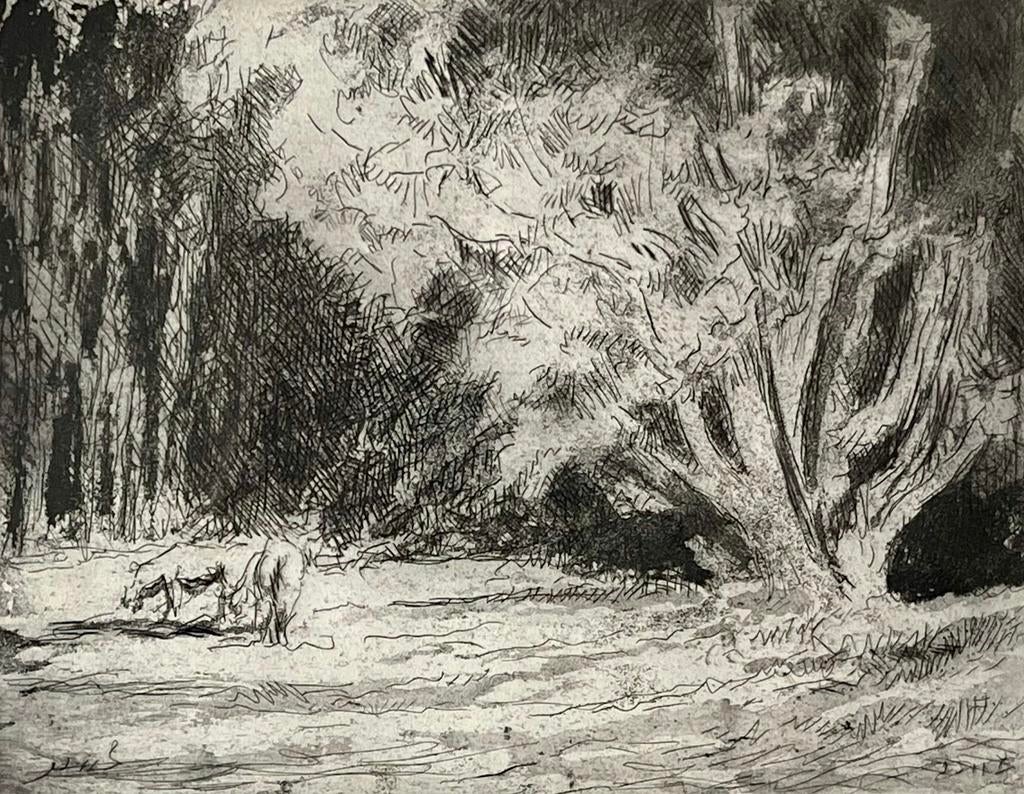 Maximilien Luce - 1910 - Ets - Gesigneerd, in de plaat, Antiek en Kunst, Kunst | Etsen en Gravures, Ophalen of Verzenden