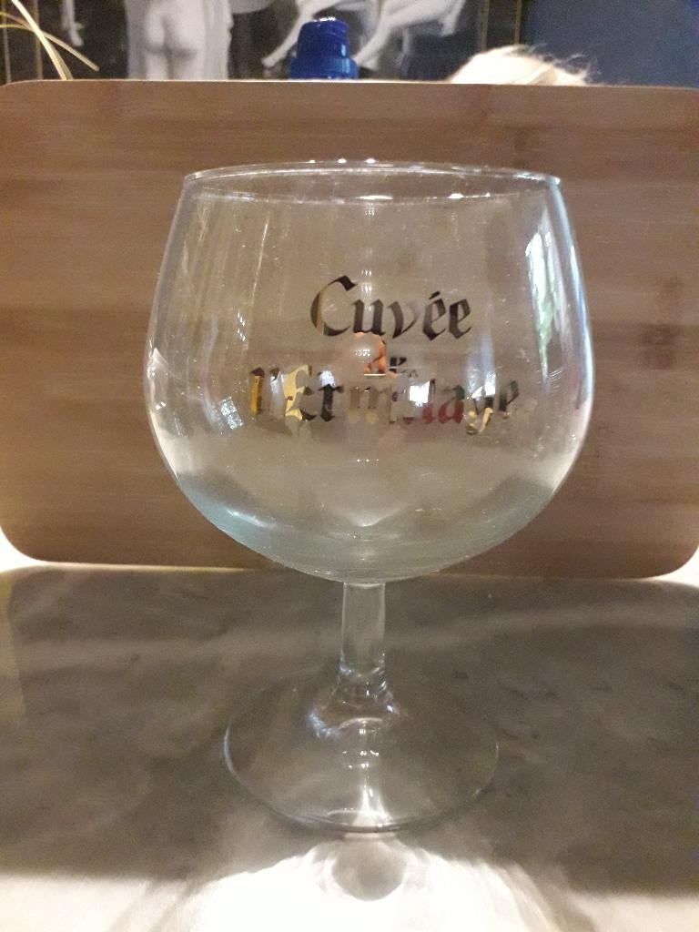 glas Cuvée de l'Ermitage, Ophalen of Verzenden, Gebruikt, Bierglas