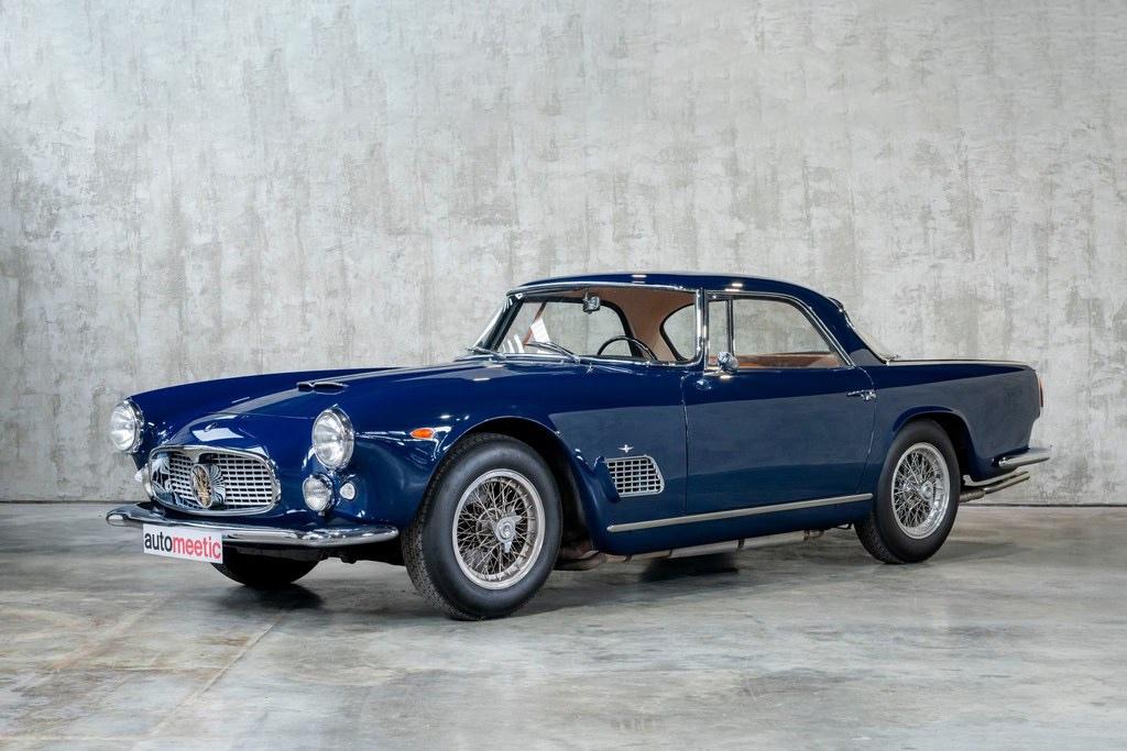 1961 Maserati 3500 GT, Autos, Maserati, Entreprise, Achat, Autres modèles, Essence, Berline, Boîte manuelle, Bleu, Beige, Cuir
