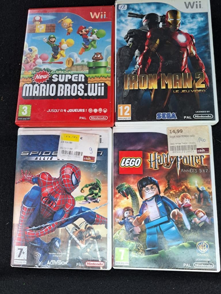 4 jeux wii sans notice. État moyen. 15€ le lot, Enlèvement ou Envoi, Comme neuf