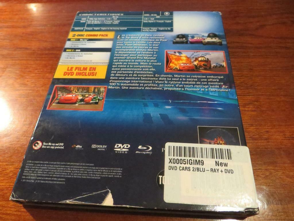 DISNEY / PIXAR - BLU-RAY & DVD - CARS 2, Verzenden, Overige figuren, Gebruikt, Overige typen