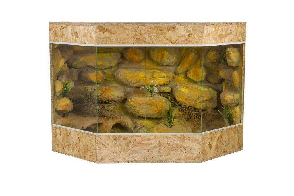 Terrarium panoramique 120x80x60 cm terrarium OSB GEANT, Envoi, Neuf