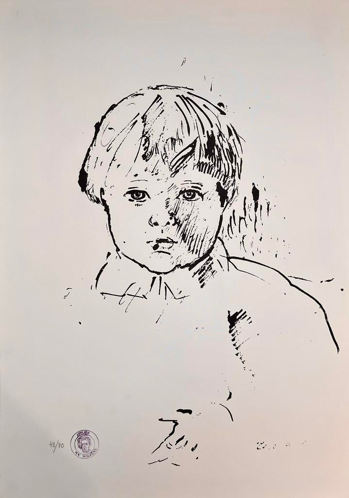 Henri-Victor Wolvens - Litho - Stempel HVW - Genummerd, Antiek en Kunst, Ophalen of Verzenden