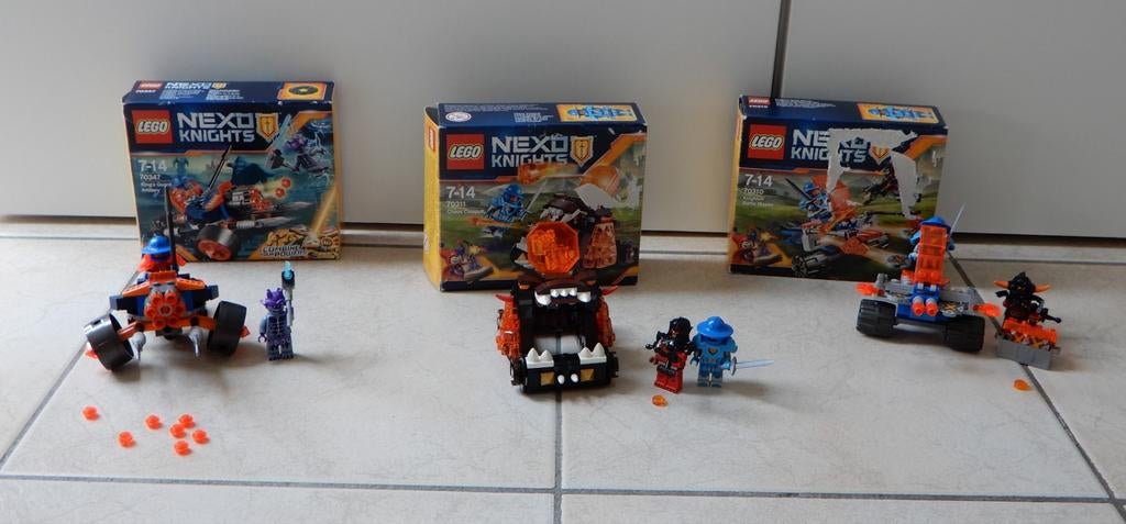 3 setjes LEGO Nexo knights (als geheel of per stuk), Ophalen of Verzenden, Zo goed als nieuw, Complete set, Lego