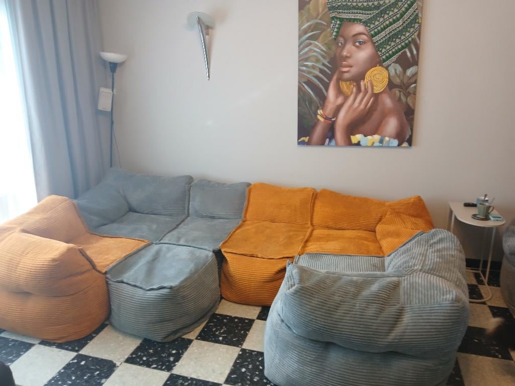 Moderne moduleerbare hoeksalon, Enlèvement ou Envoi, Neuf, Tissus