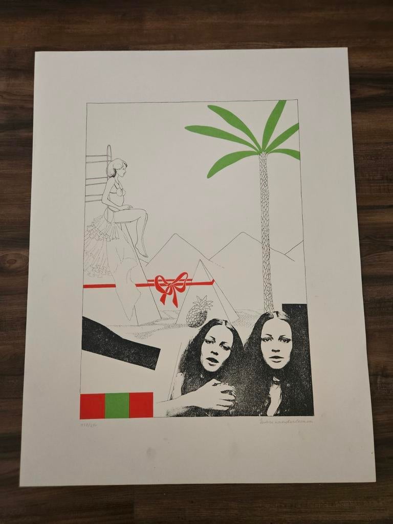 Sérigraphie couleur originale de Marc Vanderleenen nº 158/25, Enlèvement