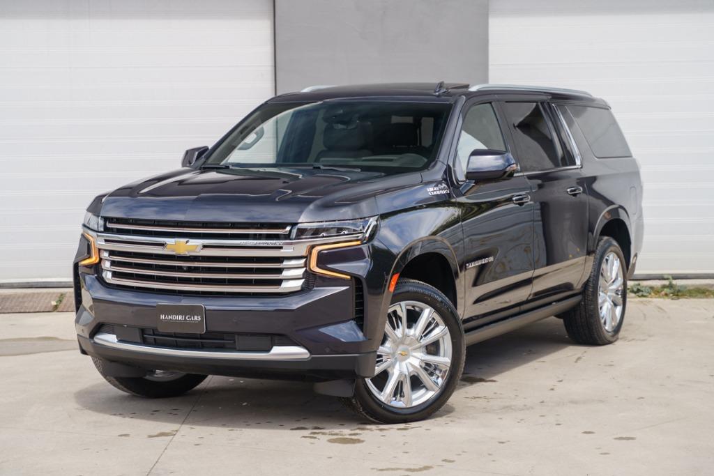 Chevrolet Suburban High Country LICHTE VRACHT 4 PLAATSEN, Auto's, Automaat, Suburban, 7 zetels, Leder
