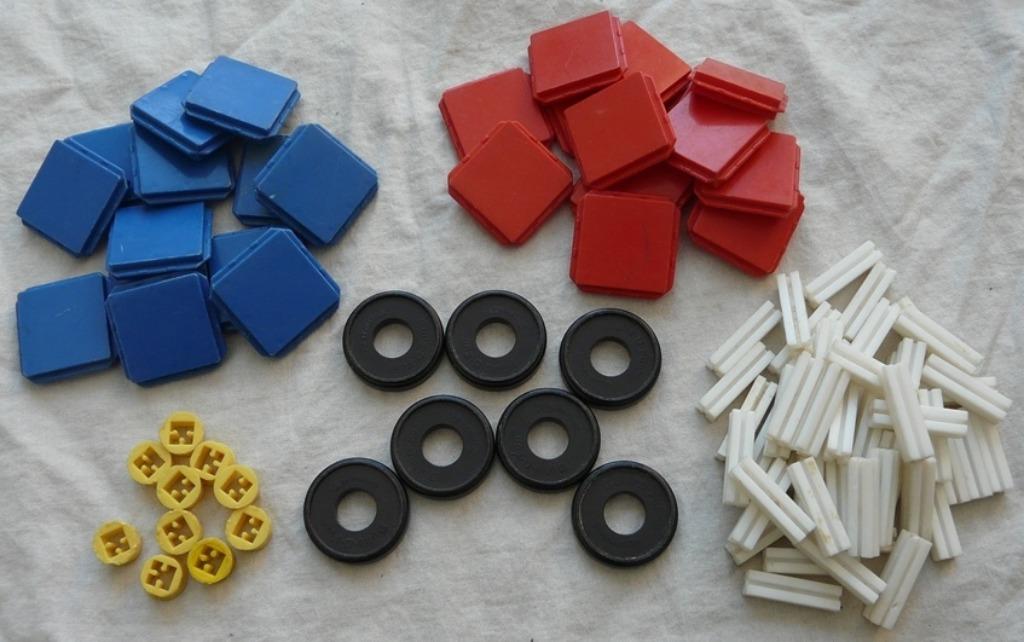 Lot Building Blocks Build-O-Fun Tupperware Toys, 95pcs, 1965, Enlèvement ou Envoi, Utilisé