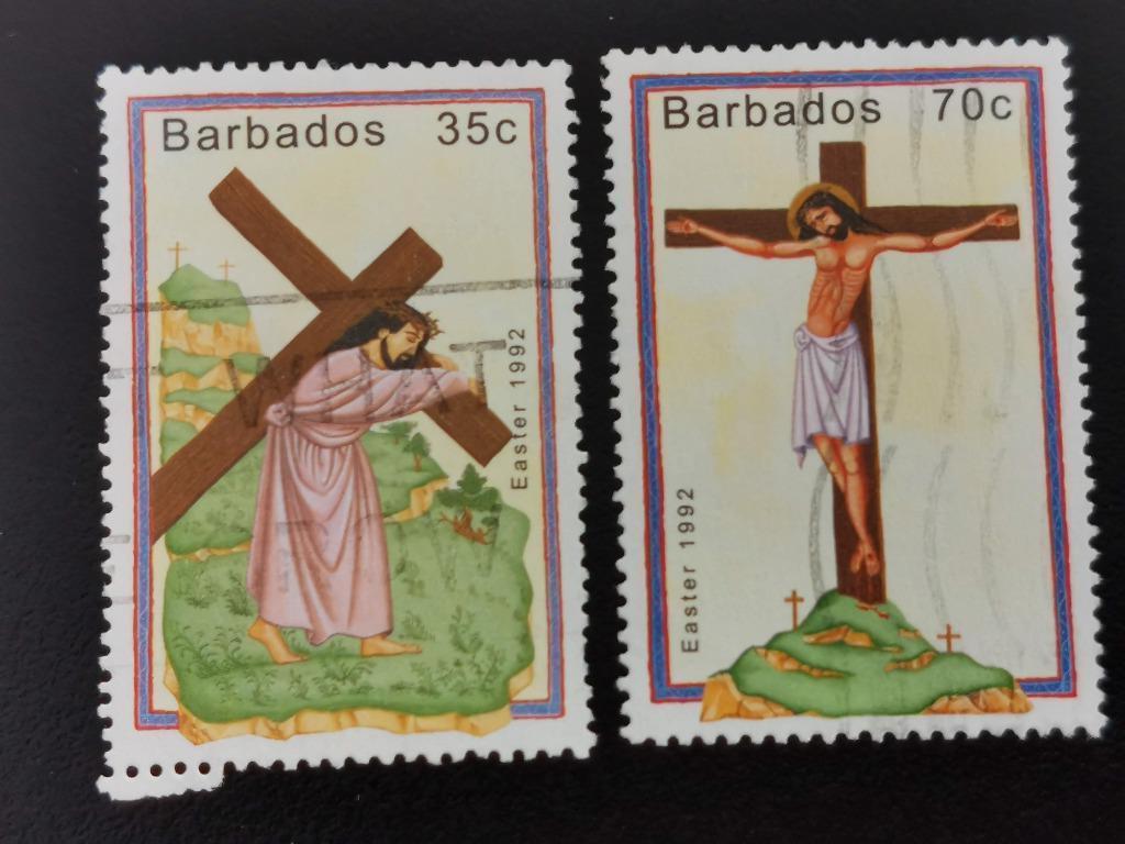 Barbade 1992 - Pâques, Enlèvement ou Envoi, Affranchi, Amérique centrale