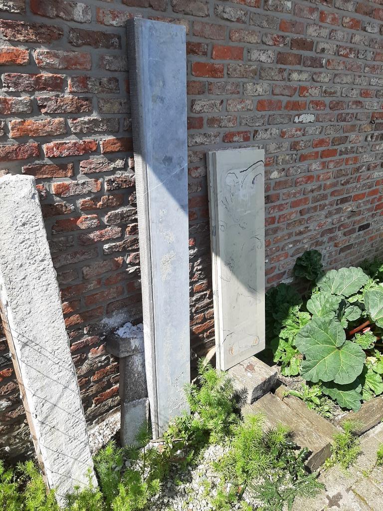 2 marmer bladen, Ophalen, Gebruikt