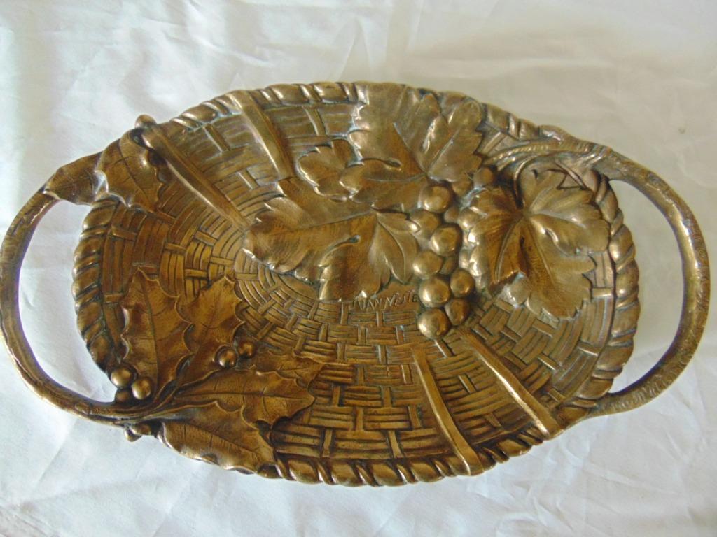 Vide Poche en Bronze signé de J. Van Neste, Antiquités & Art, Enlèvement ou Envoi, Bronze
