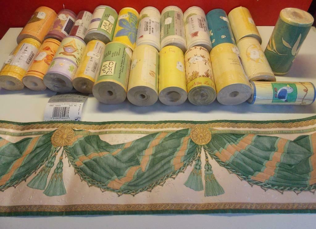 Set van 60 wanddecoratie friesrollen: Casadeco., Huis en Inrichting, Woonaccessoires | Wanddecoraties, Nieuw, Ophalen of Verzenden