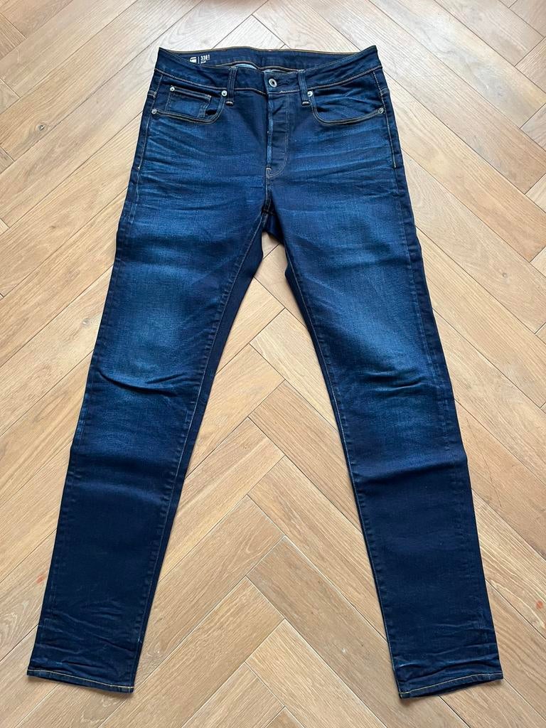 Pantalon en jean slim G- star 3301 *NOUVEAU* W31 L34, Enlèvement ou Envoi, Neuf, Bleu, W32 (confection 46) ou plus petit