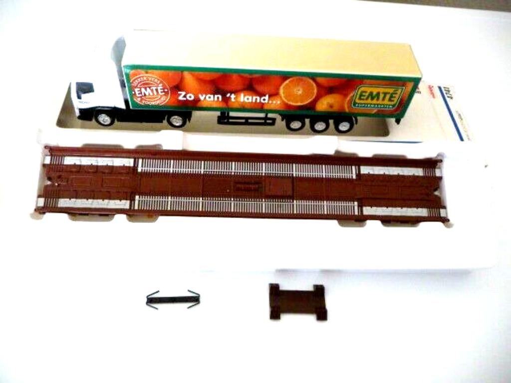 4741 MÄRKLIN HO– Lagevloerwagen/Low Floor wagen + kamion EMT, Wisselstroom, Ophalen of Verzenden, Analoog, Märklin