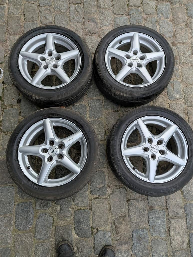 ENZO velgen 16" met winterbanden 205/55r16, Auto-onderdelen, Banden en Velgen, Ophalen, Gebruikt, Winterbanden, Velg(en)