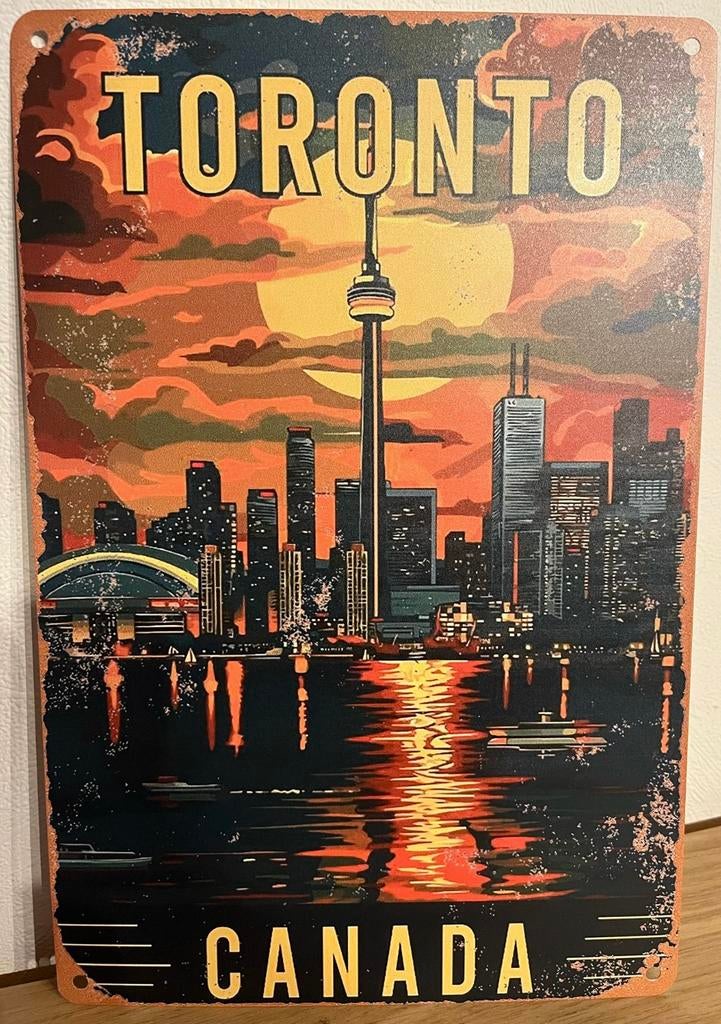 Plaque metallique Toronto, Enlèvement ou Envoi, Neuf