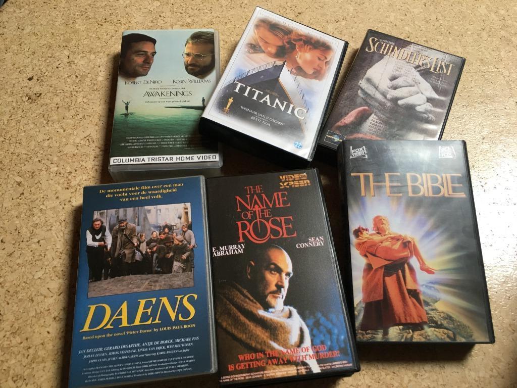 6 VHS cassettes : klassiekers, À partir de 9 ans, Enlèvement ou Envoi, Comme neuf