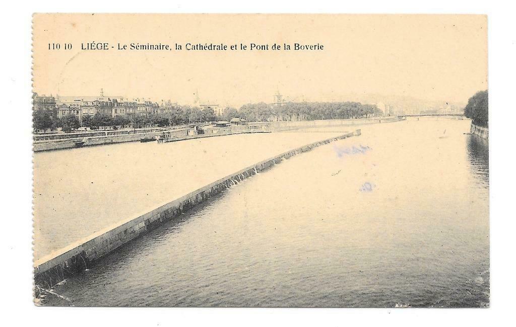 Liège le Séminaire la Cathédrale et le pont de la Boverie, Verzenden, Gelopen, Luik