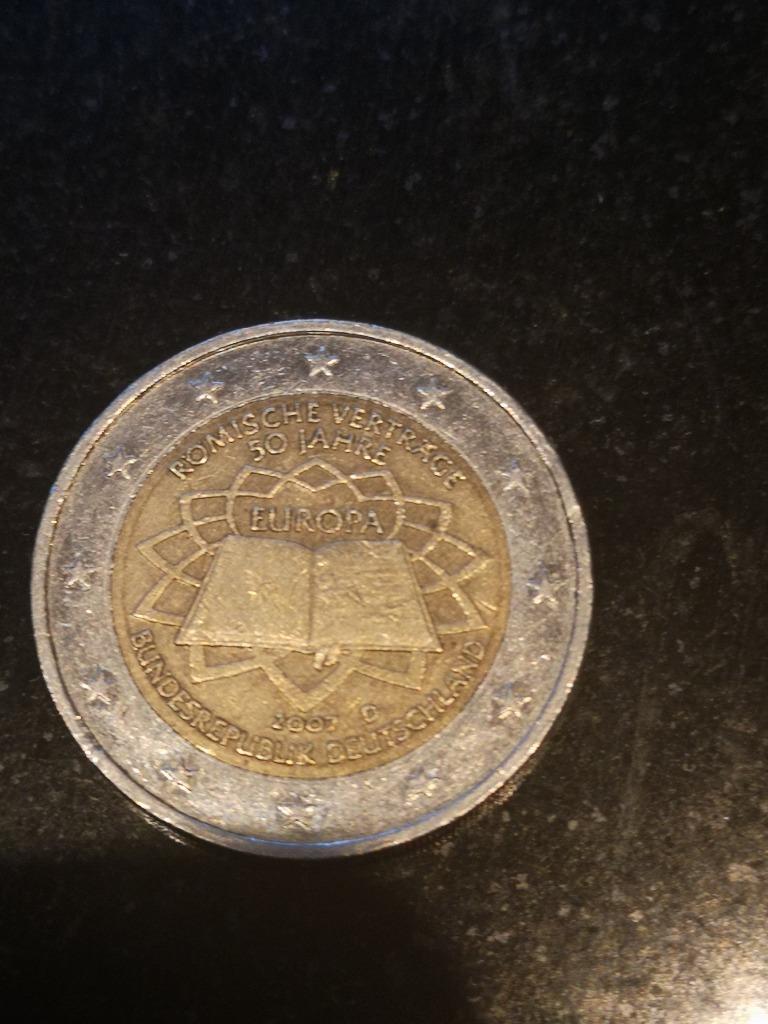 2euromunt duitsland 2007 verdrag van rome, Postzegels en Munten, Munten | Europa | Euromunten, Ophalen of Verzenden, Duitsland