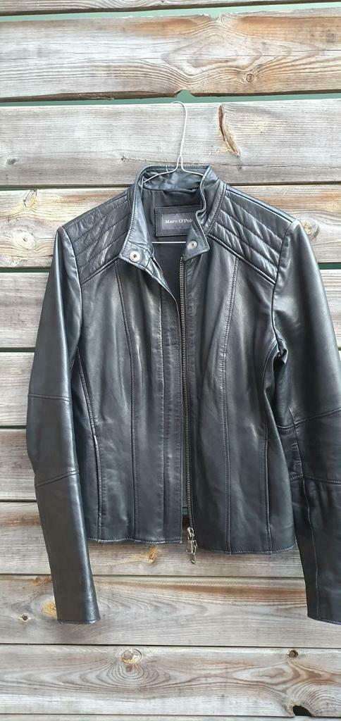 Zwarte lederen vest Marc O'Polo maat 38, Kleding | Dames, Maat 38/40 (M), Zwart, Ophalen of Verzenden, Zo goed als nieuw