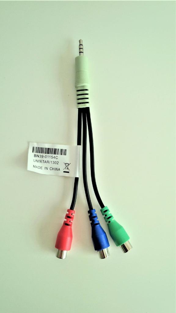 Samsung BN39-01154C : 3,5mm + component RCA groen blauw rood, Audio, Tv en Foto, Audiokabels en Televisiekabels, Ophalen of Verzenden