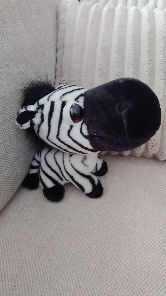knuffel BIG HEADZ zebra, Ophalen, Gebruikt, Overige typen