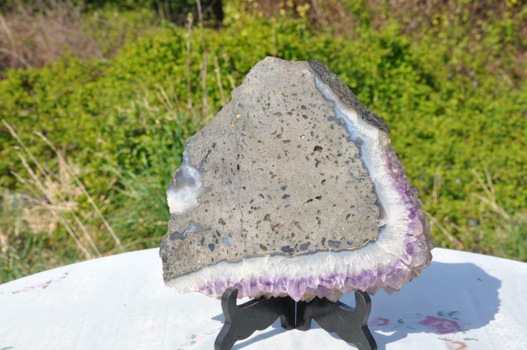 §  geode amethyste pierre naturelle (1), Enlèvement ou Envoi, Minéral