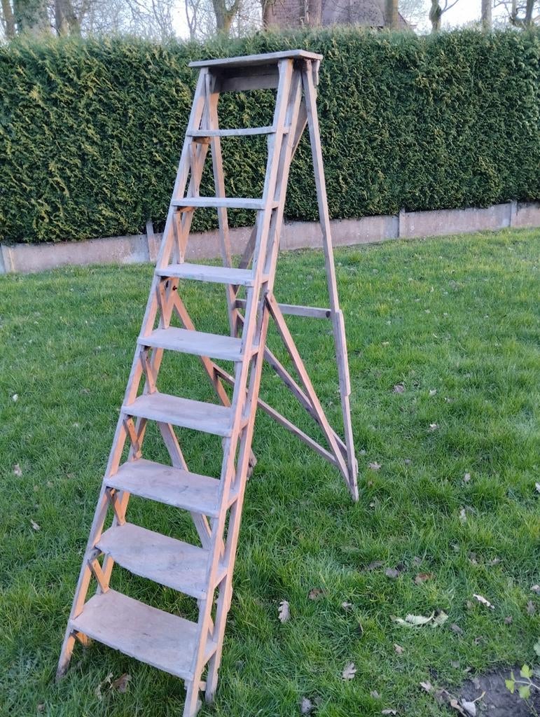 Oude trapladder, Doe-het-zelf en Bouw, Ladders en Trappen, Ophalen