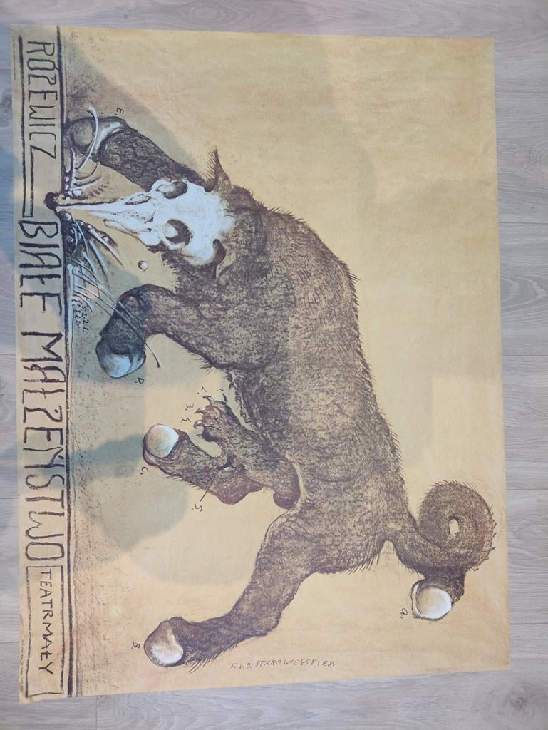 Affiche pièce de théâtre Le Mariage Blanc, Collections, Posters & Affiches, Enlèvement