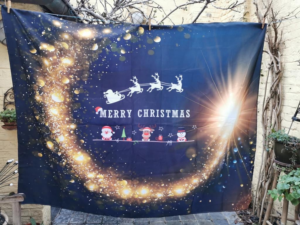 Tafellaken Kerst Christmas ong. 160 x 180 cm, Ophalen of Verzenden, Nieuw, Rechthoek