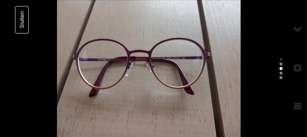 Bruin bordeau bril, Enlèvement ou Envoi, Comme neuf, Brun, Lunettes