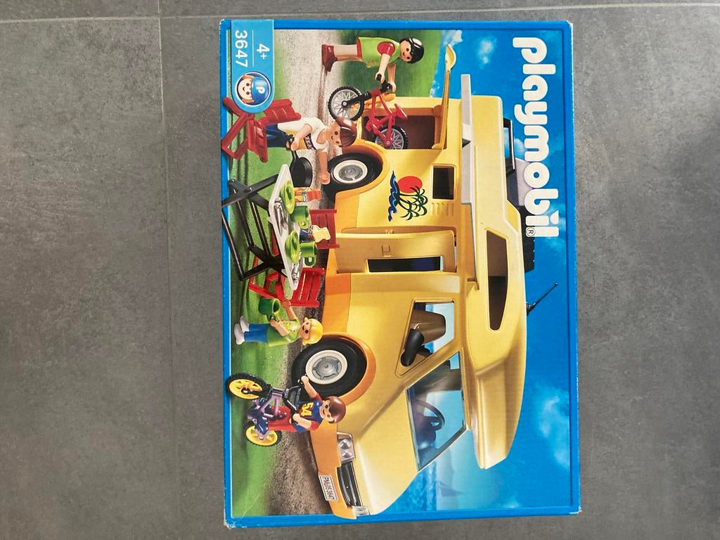 Playmobil 3647 kampeerwagen, Kinderen en Baby's, Speelgoed | Playmobil, Ophalen, Zo goed als nieuw, Complete set