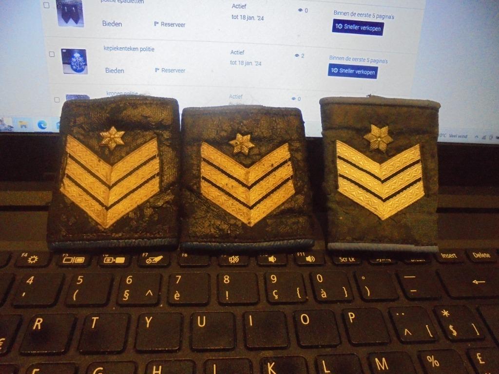 inspecteur politie oude badges verzamelobject, Enlèvement ou Envoi, Gendarmerie, Emblème ou Badge