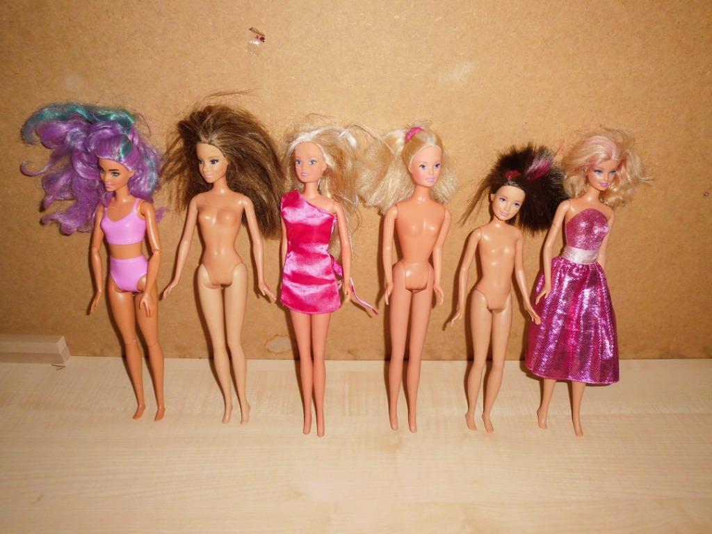 vier barbie en twee steffi, Ophalen of Verzenden, Gebruikt, Pop
