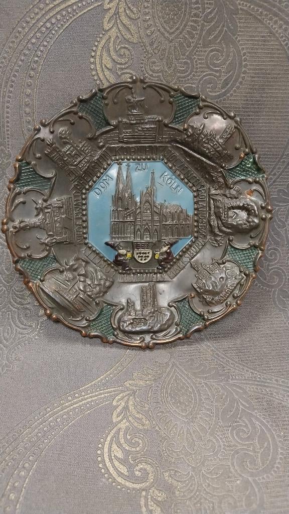 Metalen sierbord Dom van Keulen Dom zu Köln, Ophalen of Verzenden