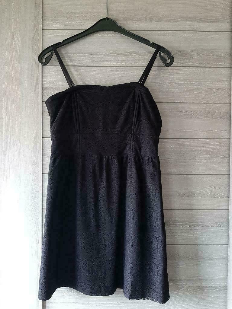 Zwart kanten kleedje, Vero Moda, Zwart, Maat 42/44 (L), Ophalen of Verzenden