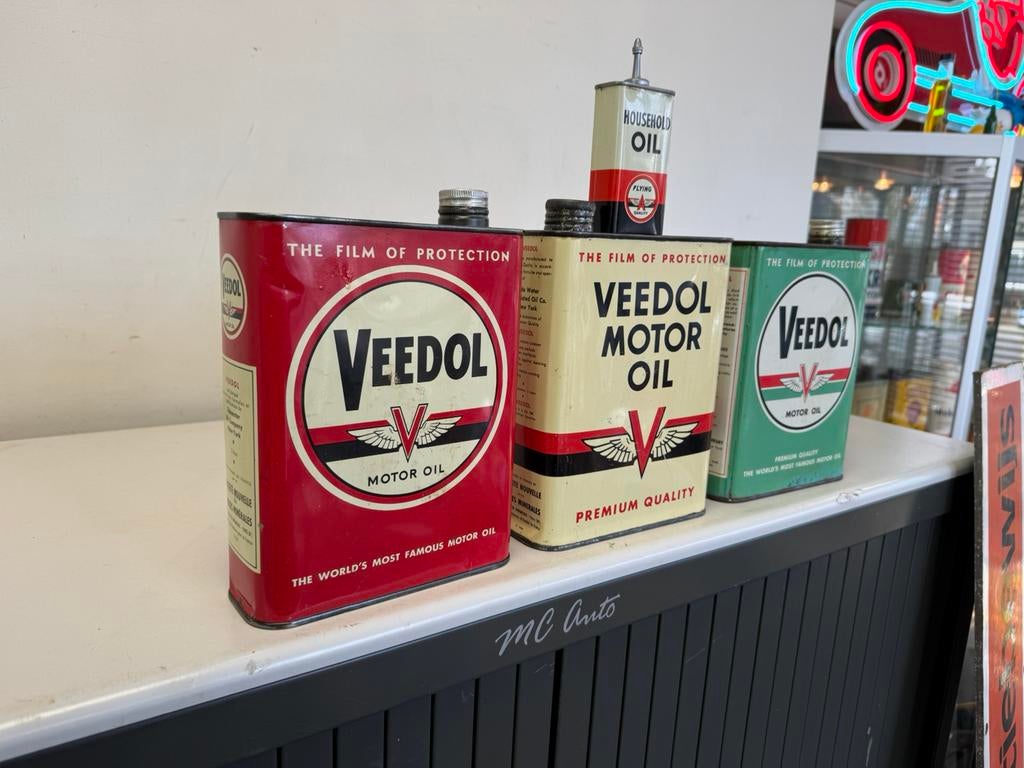 Veedol olie blikken, Ophalen of Verzenden