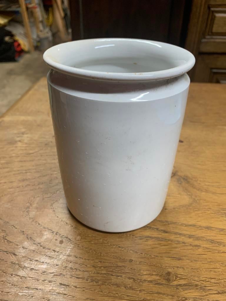 Oude apotheek pot  Villeroy& Bosch wit porseleinen, Enlèvement ou Envoi