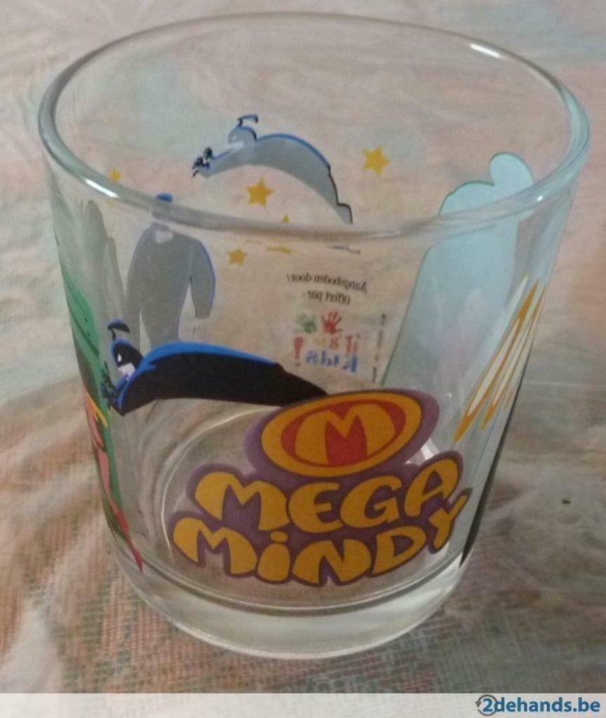 Mega Mindy drinkglas, Enlèvement, Neuf, Verre, Verre ou Verres