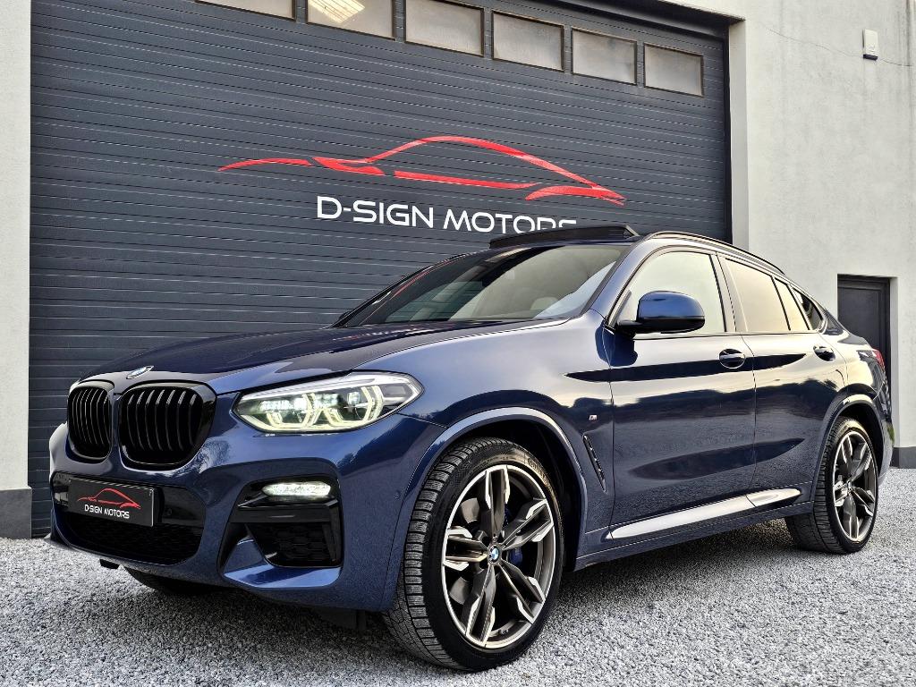 BMW X4 M40 dAS (326pk) M SPORT 2019 130.582km BTW !!, Auto's, BMW, Automaat, Blauw, Leder, https://public.car-pass.be/vhr/73067a7a-c065-4d23-a3ad-83e64aab4dbe