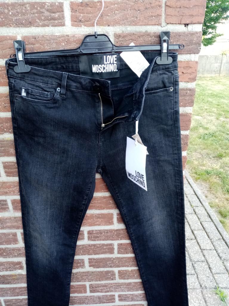 Dames jeans broek Love Moschino Mt34, Love Moschino, Zwart, Nieuw, Ophalen of Verzenden