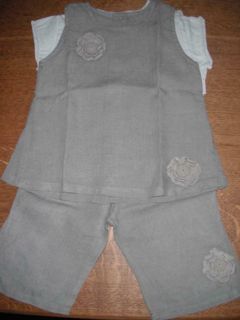 setje: kleedje, een broekje & een T-shirt, merk petit filou, Kinderen en Baby's, Ophalen of Verzenden, Gebruikt, Meisje, Setje