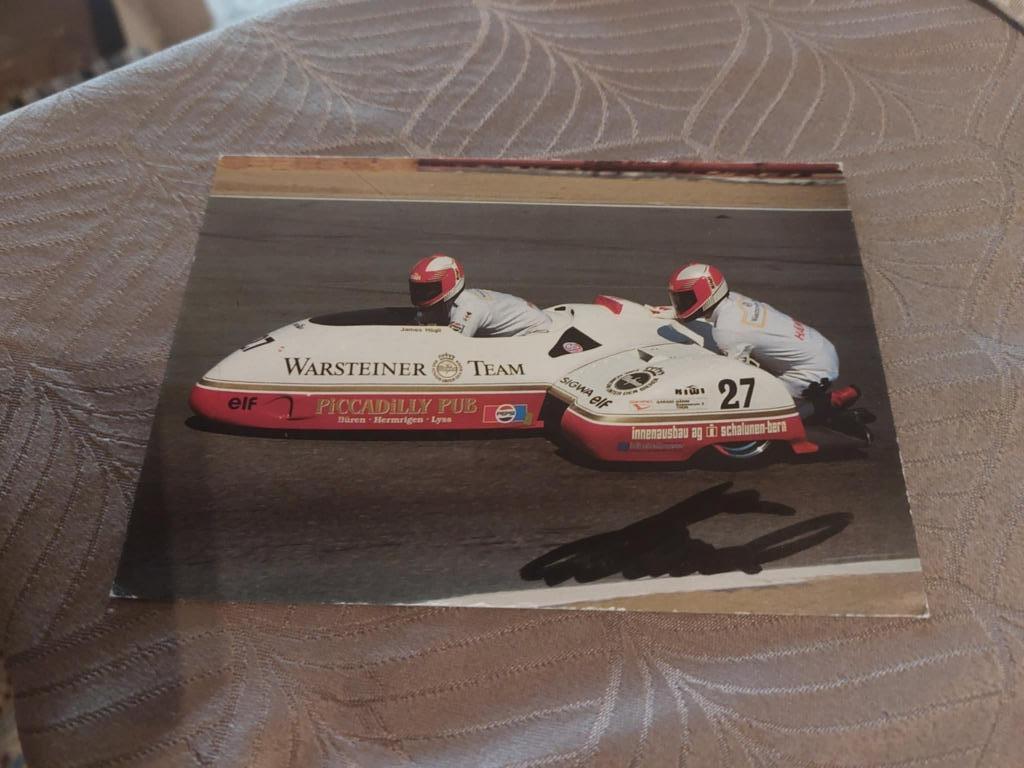 Fotokaart : Warsteiner Side-Car Team, Verzamelen, Verzenden, Gebruikt, Poster, Plaatje of Sticker