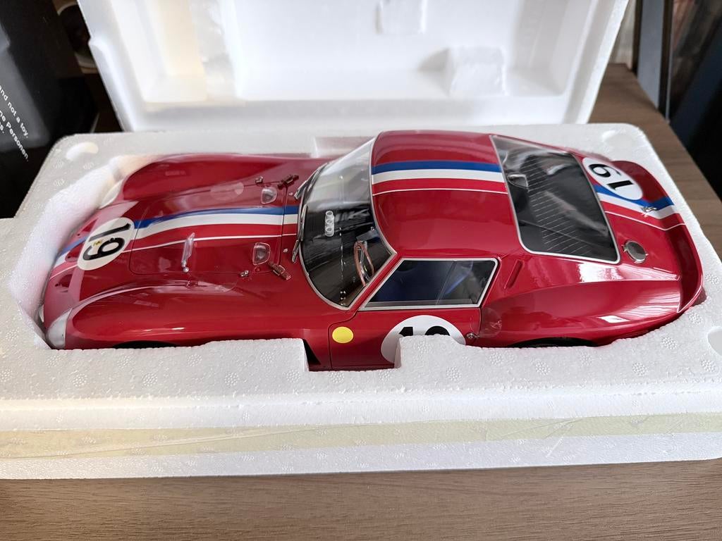 FERRARI 250 GTO N19 1962 2ND LE MANS KK SCALE 1/12, Ophalen of Verzenden, Nieuw, 1:9 t/m 1:12, Auto