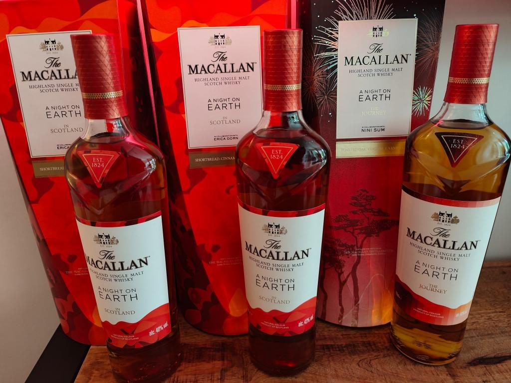 Macallan - A Night on Earth - Set Editie 2021-2022-2023 3fle, Verzamelen, Overige gebieden, Overige typen, Nieuw, Ophalen of Verzenden