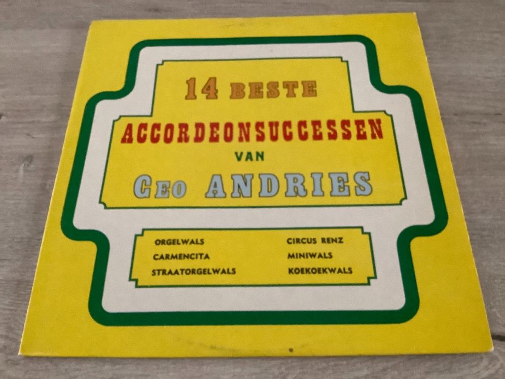 Vinyl 14 meilleurs succès pour accordéon par Ceo Andries LP, Envoi, Utilisé, Autres genres