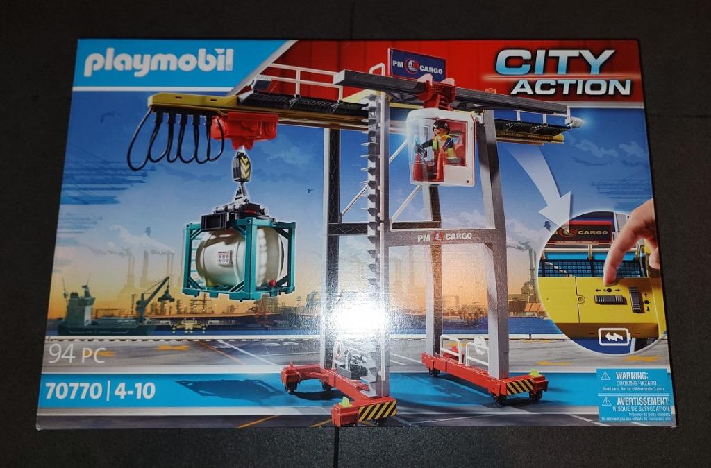 Playmobil Portaalkraan met containers (70770) - nieuw, Enlèvement ou Envoi, Neuf, Ensemble complet