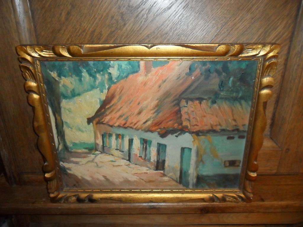huile sur toile de Jules Postel ( Mons1867 - Uccle 1955), Antiek en Kunst, Kunst | Schilderijen | Klassiek, Ophalen of Verzenden