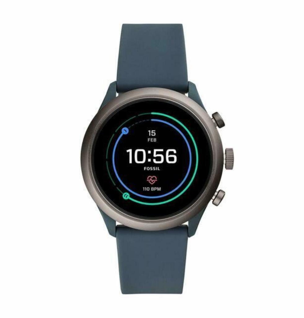 Fossil Sport Gen 4S - Smartwatch - 43 mm - Donkerblauw, Bijoux, Sacs & Beauté, Montres connectées, Neuf, Enlèvement ou Envoi, Fossil