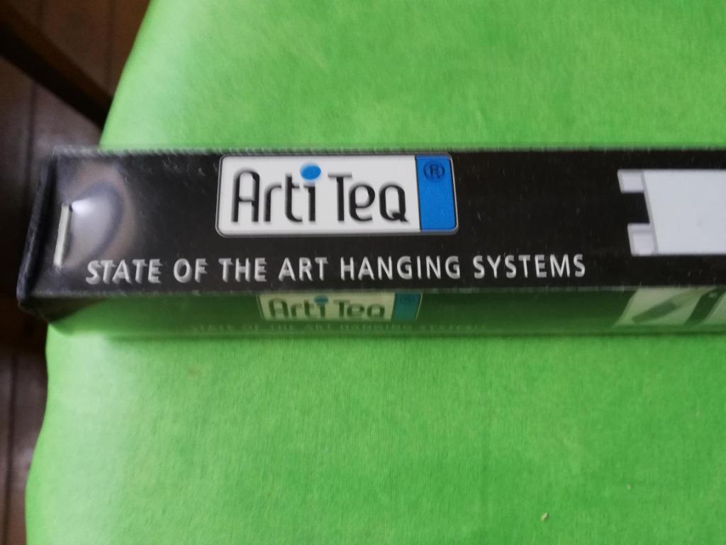 HANGSYSTEEM, Arti Teq, RAIL KUNSTSTOF WIT 2,05 m + toebehore, Ophalen, Nieuw